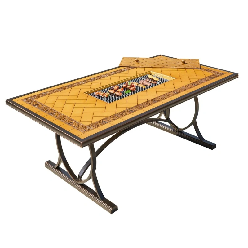 Luxury Modern Daybed Project Customized Aluminum Sunbed Outdoor Hotel Furniture