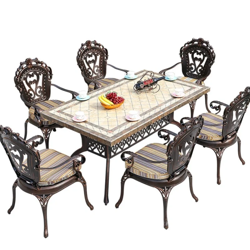 Hot Hotel Dining Room Foshan Villa Furniture Restaurant Set Rattan Outdoor Chair