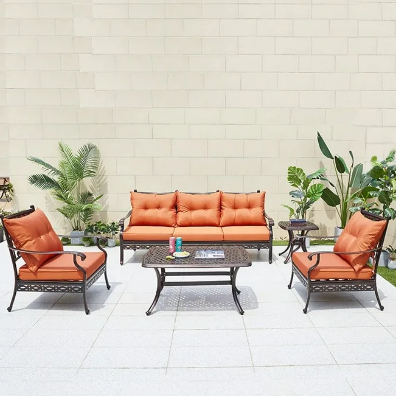 Aluminum Furniture Outdoor Dining Set Foshan Factory Price Garden Table and Chairs Set