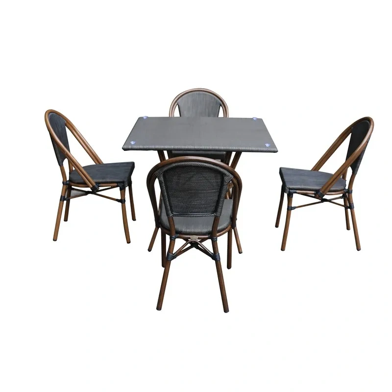 Unfolded OEM Customized Foshan Furniture Outdoor Dining Table for 6
