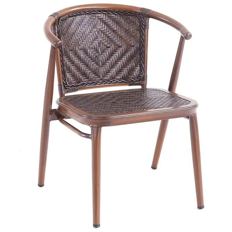 Outdoor Furniture Patio Aluminum Rope Woven Outdoor Dining Set