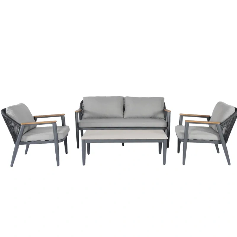 Teak Wood Outdoor Furniture Garden Set Table and Chair Luxury Patio Garden Furniture for Outdoor Dining Room