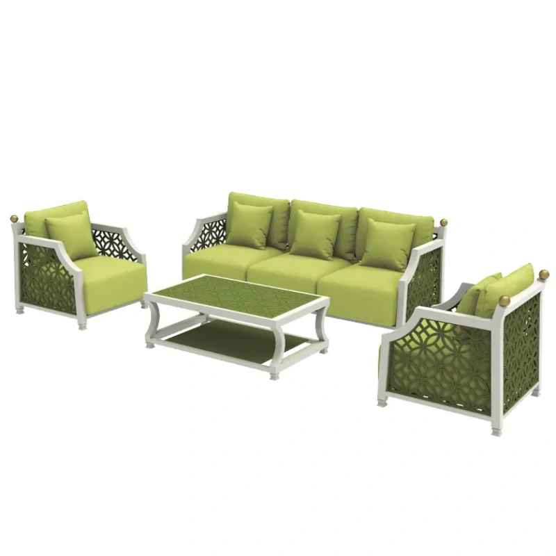 Metal Frame Durable OEM Aluminum Bar Chairs Set Outdoor Furniture