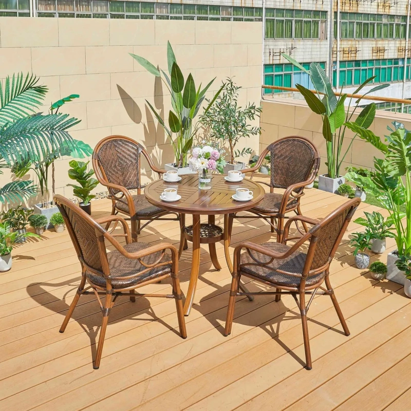 Modern Luxury Outdoor Furniture Patio Conversation Set Modular Wicker Sectional Sofa