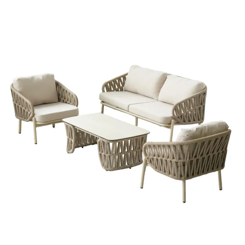 Powder-Coated Aluminum Pipe/Tube Customized Outdoor Furniture Lounger Patio Lounge Chairs