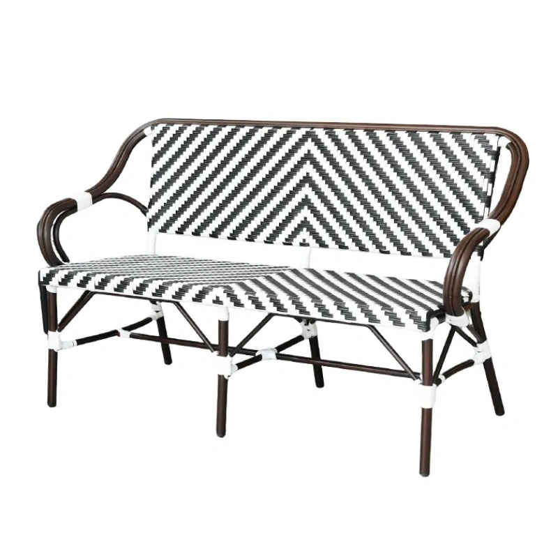 Modern Wholesale Wooden Table and Chair Rattan Outdoor Dining Set Wicker Garden Furniture