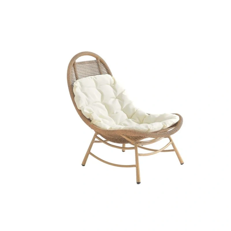 Modern Wholesale Wooden Table and Chair Rattan Outdoor Dining Set Wicker Garden Furniture