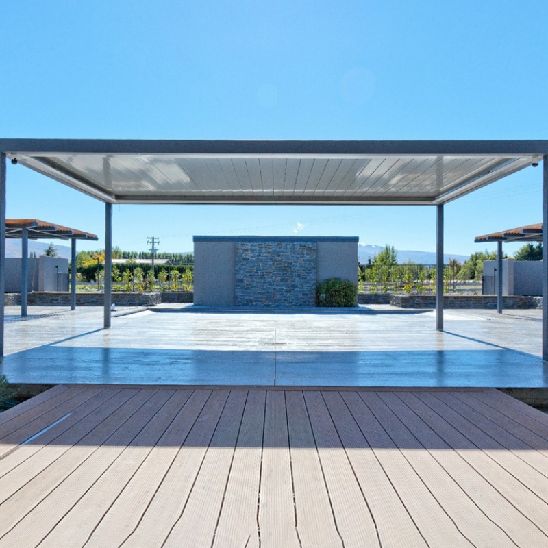 Waterproof Customizable Sizes Morden Design Aluminium Louvered Bioclimatic Pergolas & Durable Outdoorliving