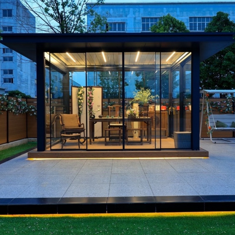 Heavy Duty Retractable Shade Blind Motorized Bioclimatic Aluminium Louvered Roof Pergola for Outdoor Living