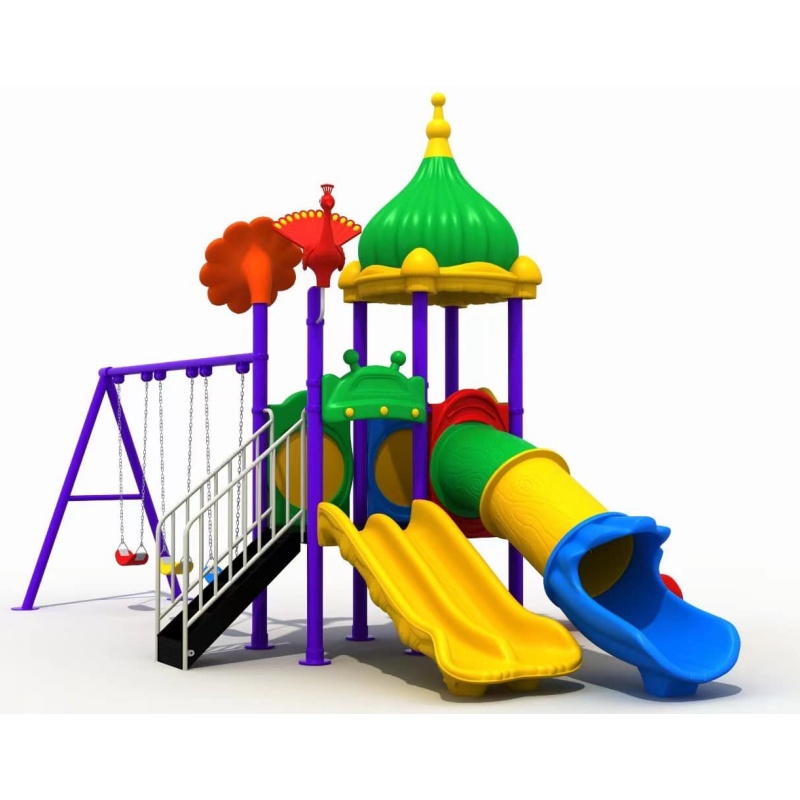 Versatile Wooden Slide Combination for Outdoor Playtime Fun