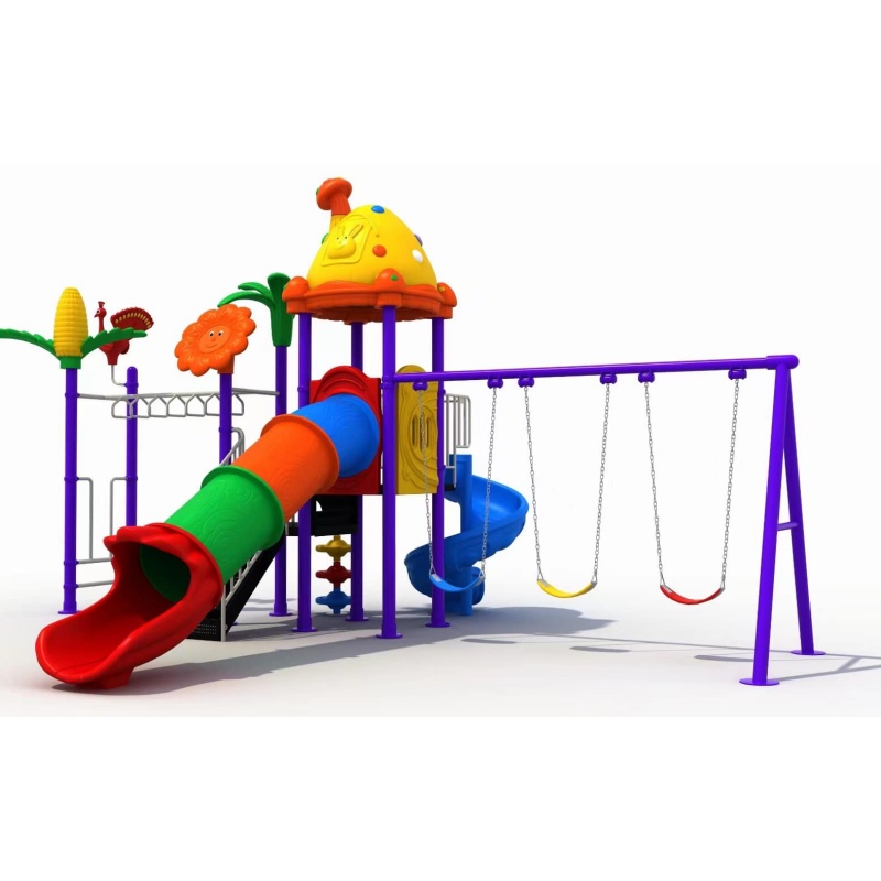 Durable Commercial Plastic Playground Slides for Outdoor Fun