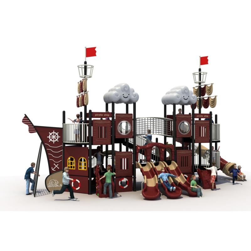 Pirate Ship Series Kids Outdoor Playground Slide (25HD003)