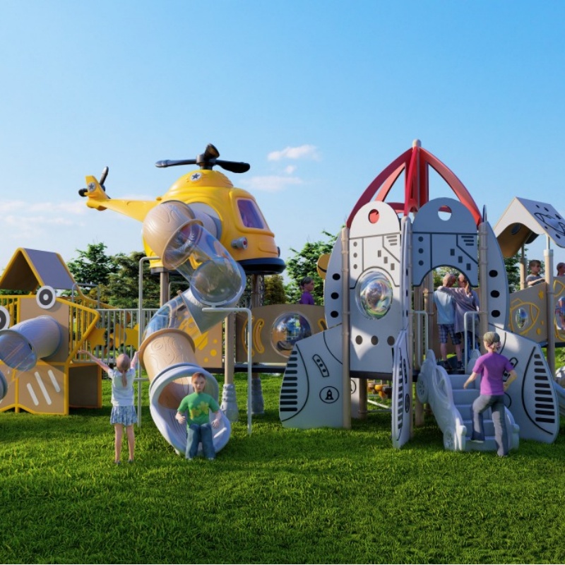 Pirate Ship Series Kids Outdoor Playground Slide (25HD003)