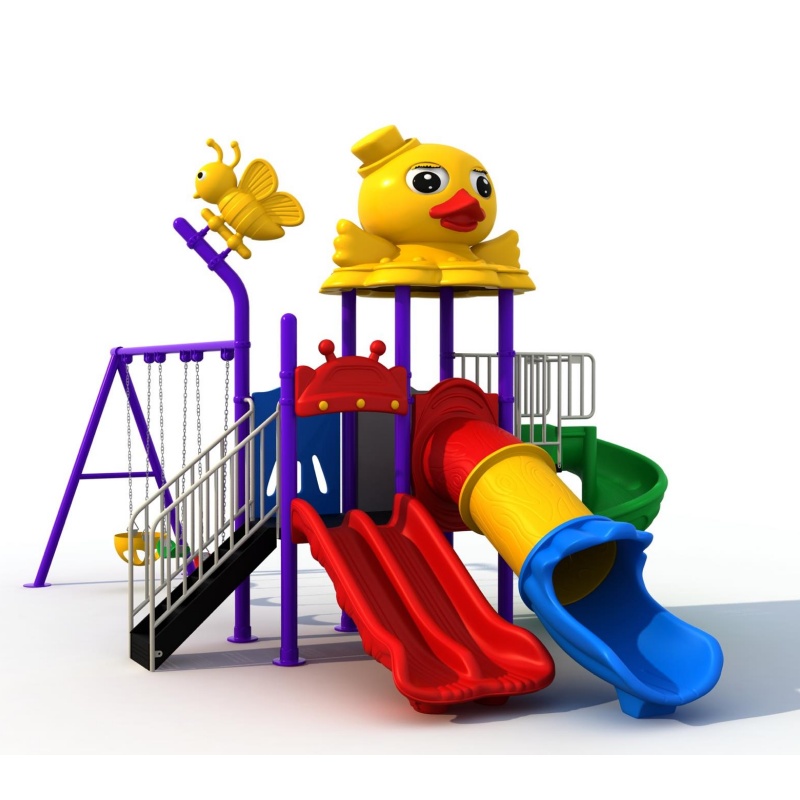 Economically Priced Kids Plastic Tube Slide Outdoor Playground for Non-Profit Organizations and Community Centers