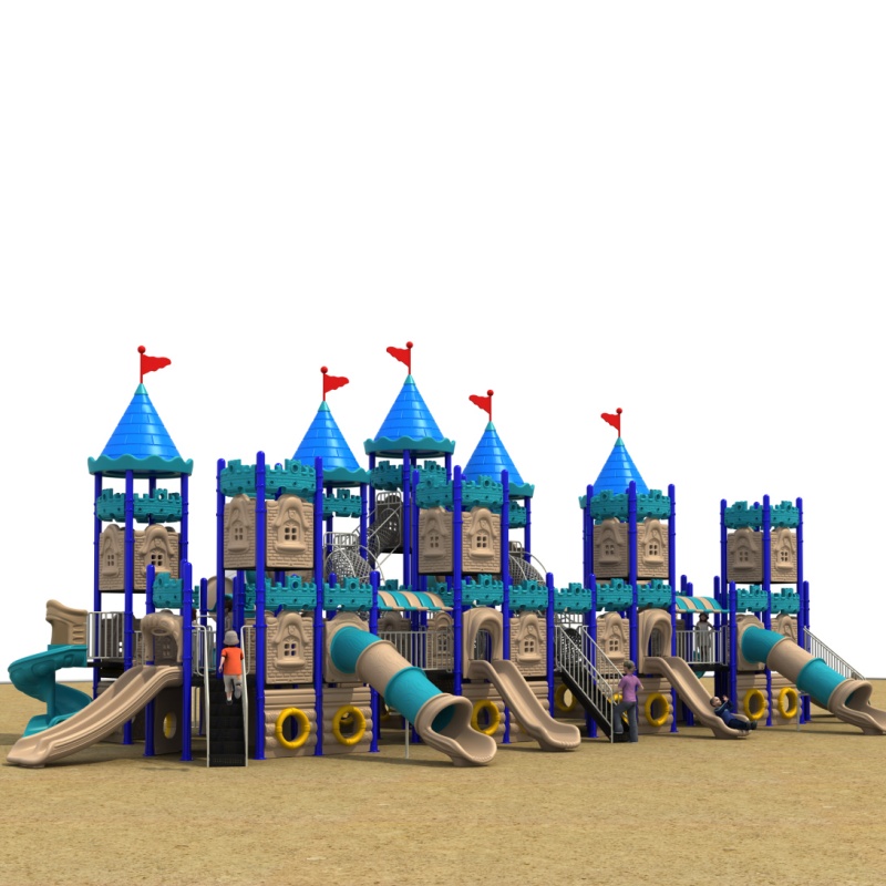 High-Performance Outdoor Playground Equipment with Kids Slide and Swing Set for Amusement Park Commercial Use TUV Certified Quality Manufacturer