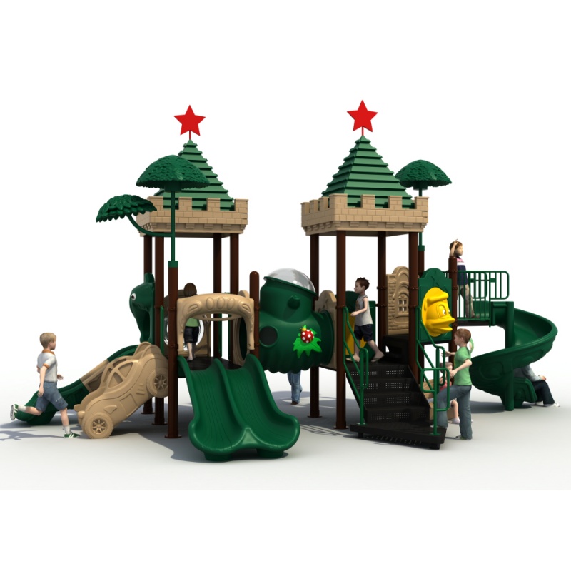High-Performance Outdoor Playground Equipment with Kids Slide and Swing Set for Amusement Park Commercial Use TUV Certified Quality Manufacturer