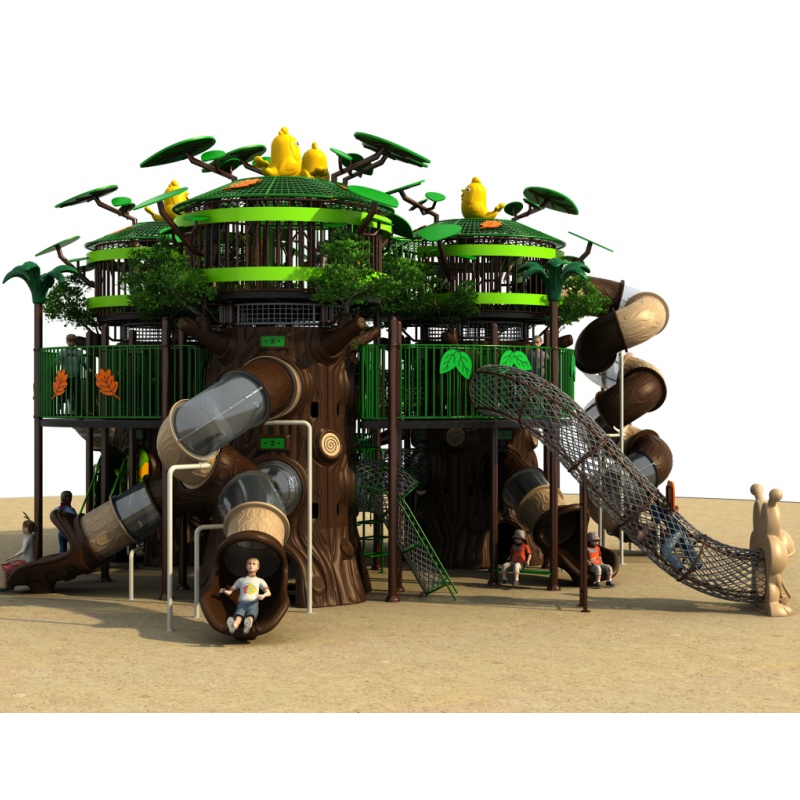 Durable Ideal Children Equipment Outdoor Plastic Playground Slides
