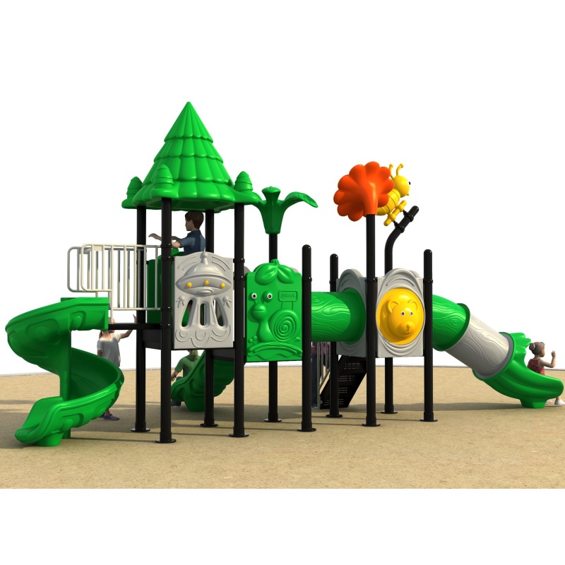 High-Performance Outdoor Playground Equipment with Kids Slide and Swing Set for Amusement Park Commercial Use TUV Certified Quality Manufacturer